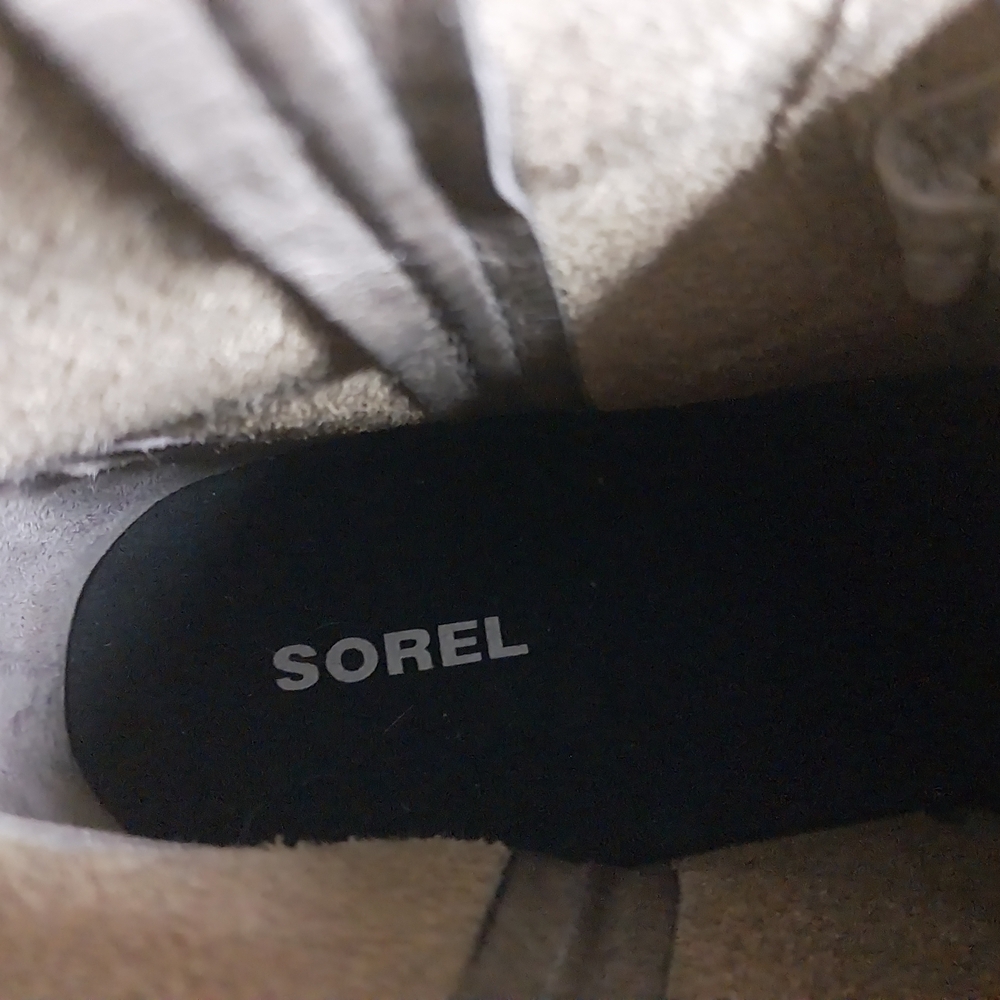 SOREL 8.5 Women's Taupe Lace-Up Boots - Picture 15 of 15